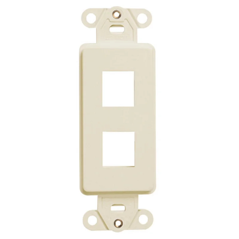 Leviton 2 Port Quickport Decora Insert Light Almond 41642-T