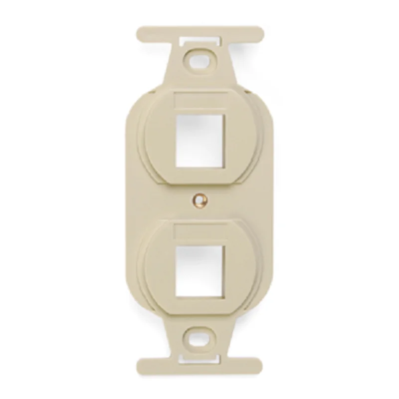 Leviton 2-Port QUICKPORT Duplex Type 106 Insert Ivory 41087-2IP