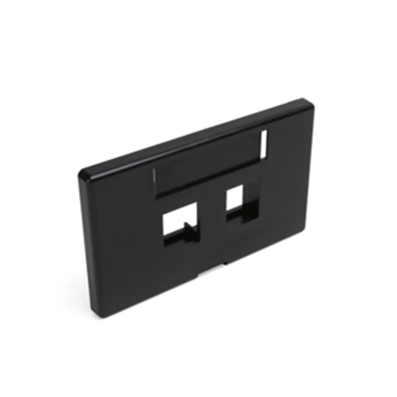 Leviton 2-Port QUICKPORT Modular Furniture Faceplate 49910-HE2