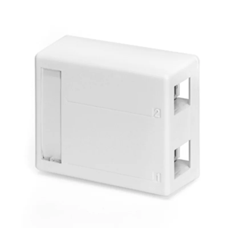 Leviton 2-Port Surface-Mount Box for Shielded Connectors 4S089-2WP