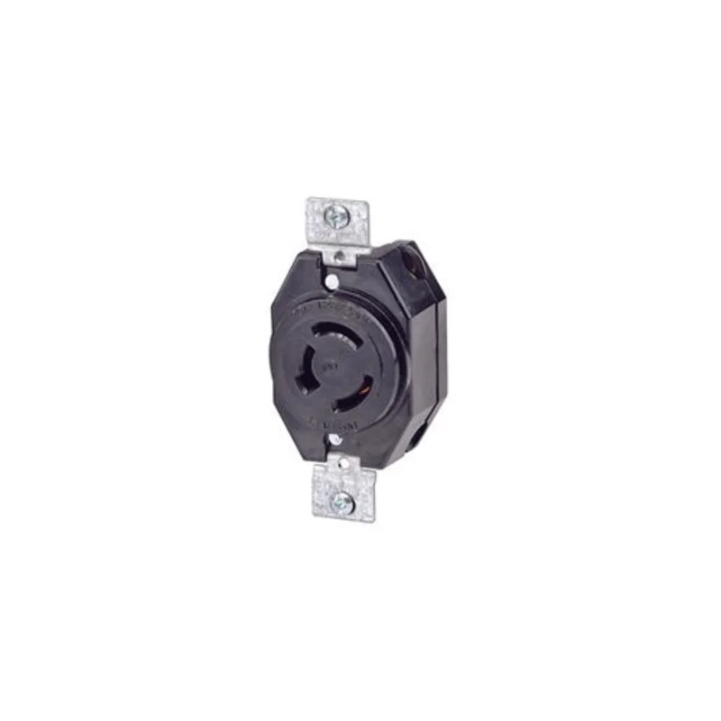 Leviton 20 Amp 125/250 Volt Flush Mount Locking Receptacle 7310-B