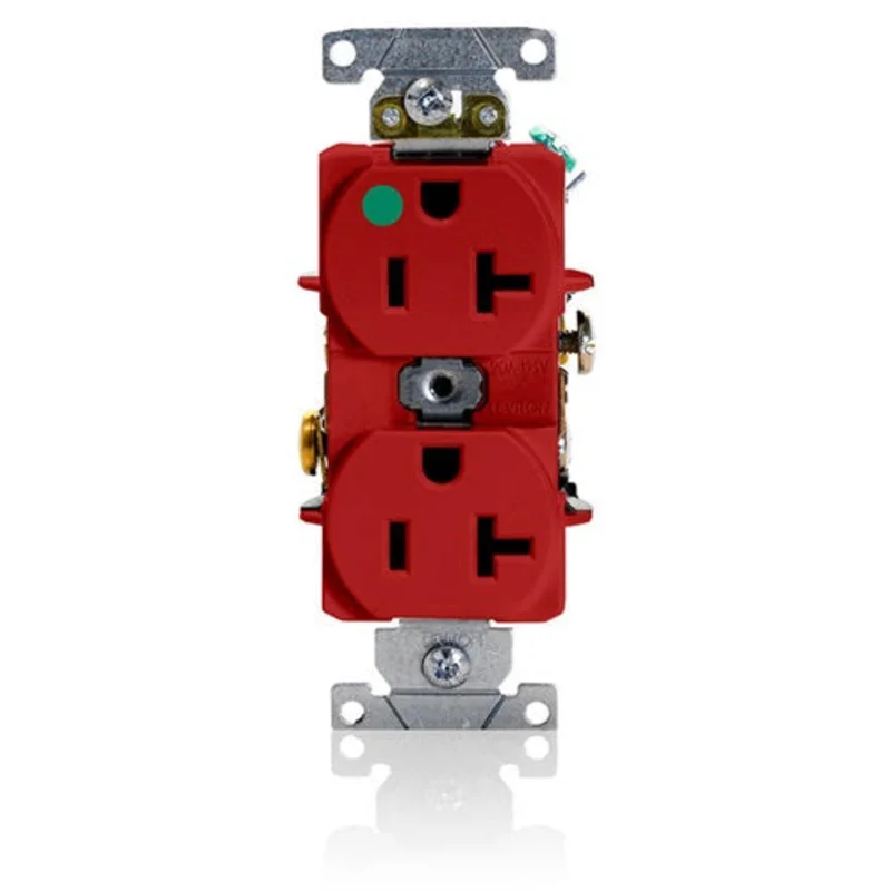 Leviton 20 Amp Duplex Receptacle Self-Grounding 8300-HR