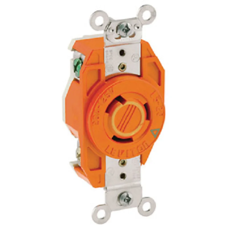 Leviton 20 Amp Flush Mount Locking Receptacle 2310-IG