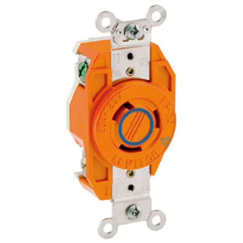 Leviton 20 Amp Flush Mount Locking Receptacle 2320-IG