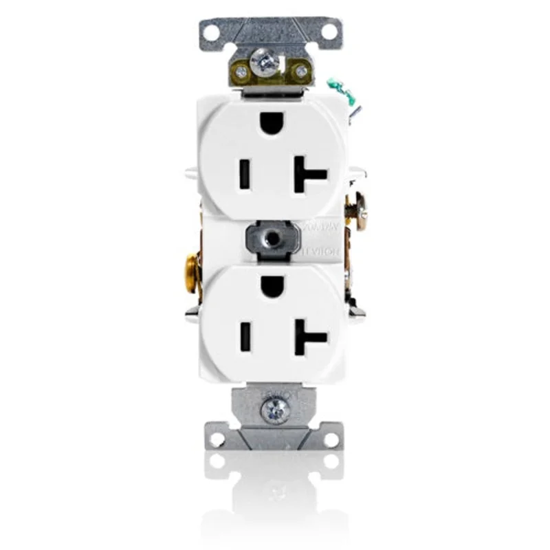Leviton 20 Amp Industrial Grade Duplex Receptacle 5362-SW
