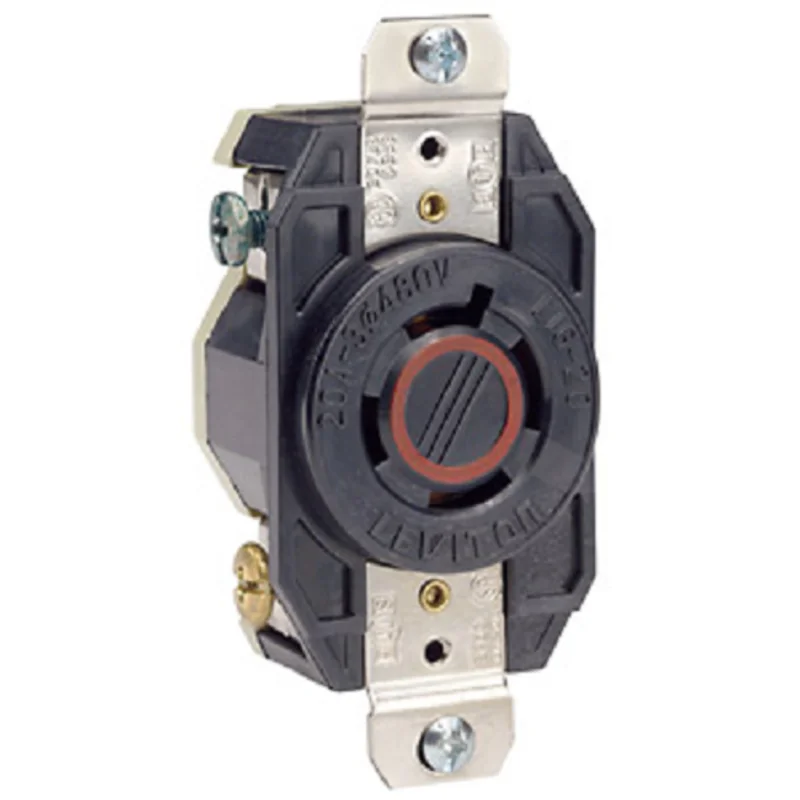 Leviton 20 Amp NEMA L16-20R Flush Mount Locking Receptacle 2430