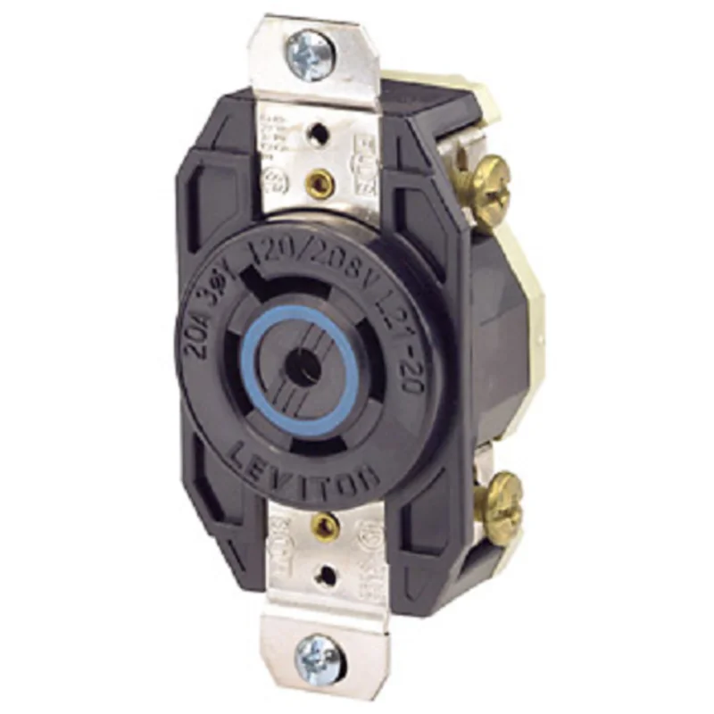 Leviton 20 Amp NEMA L21-20R Flush Mount Locking Receptacle 2510