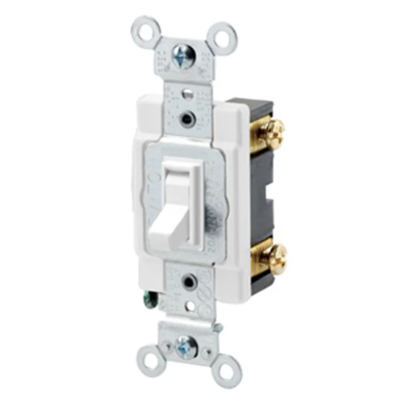 Leviton 20 Amp Single-Pole AC Quiet Switch 54521-2W