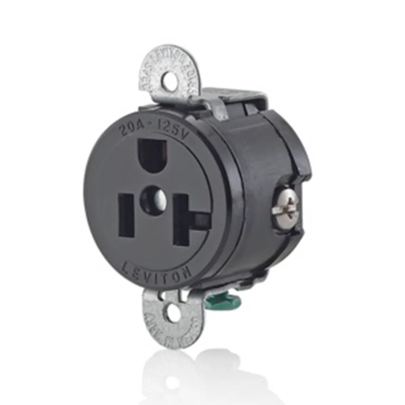 Leviton 20 Amp Single Receptacle/Outlet 5558-SS