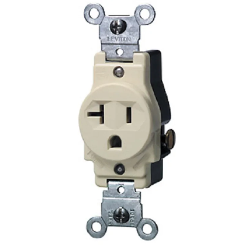 Leviton 20 Amp Single Receptacle/Outlet Commercial Grade 5801-I