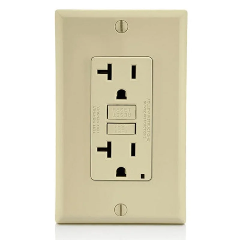 Leviton 20 Amp SmartlockPro GFCI Receptacle GFNT2-FI