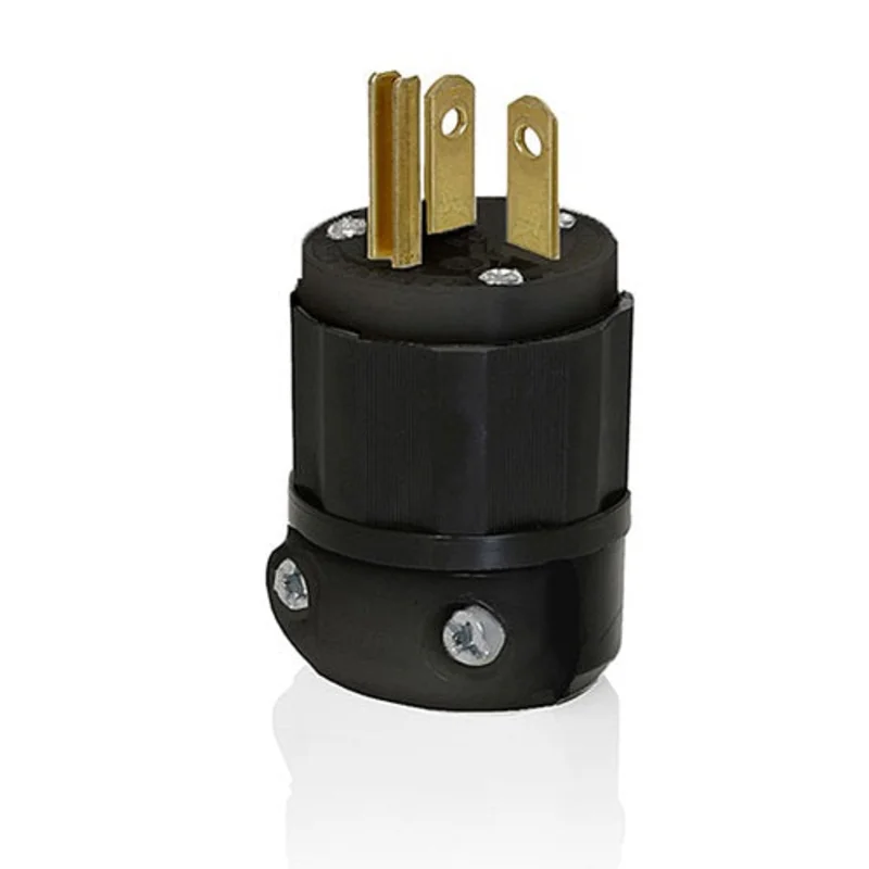 Leviton 20 Amp Straight Blade Plug Industrial Grade 5366-B