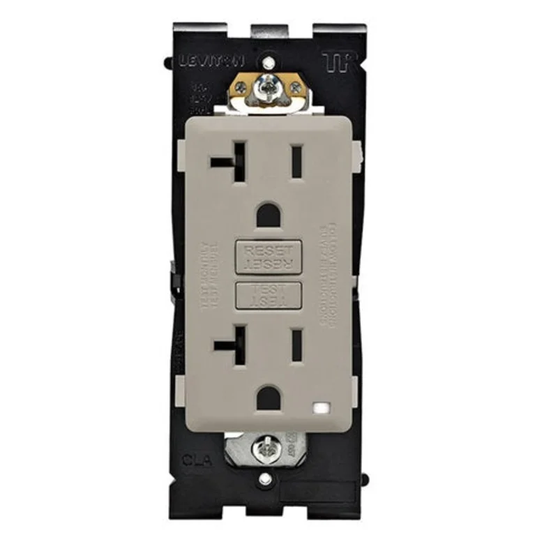 Leviton 20 Amp Tamper-Resistant GFCI Outlet RGF20-WS