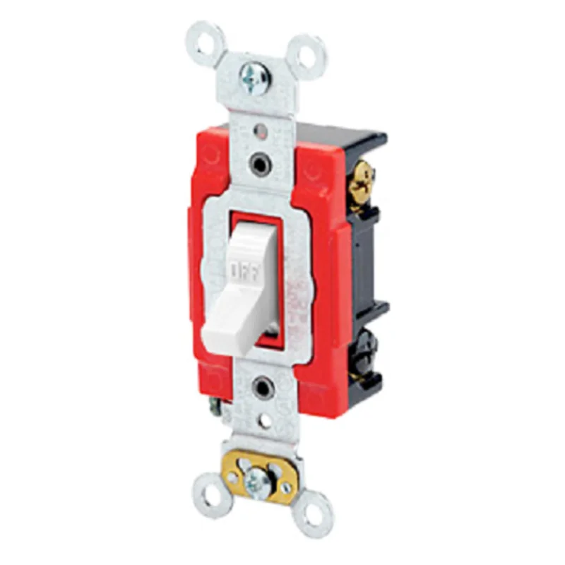 Leviton 20 Amp Toggle 3-Way AC Quiet Switch 1223-2W