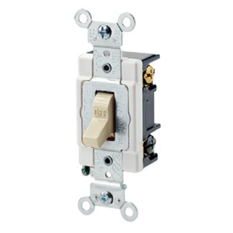 Leviton 20 Amp Toggle 3-Way AC Quiet Switch 1223-SI