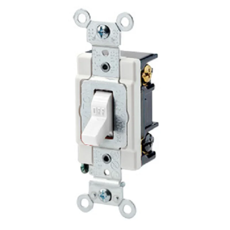 Leviton 20 Amp Toggle 3-Way AC Quiet Switch 1223-SW