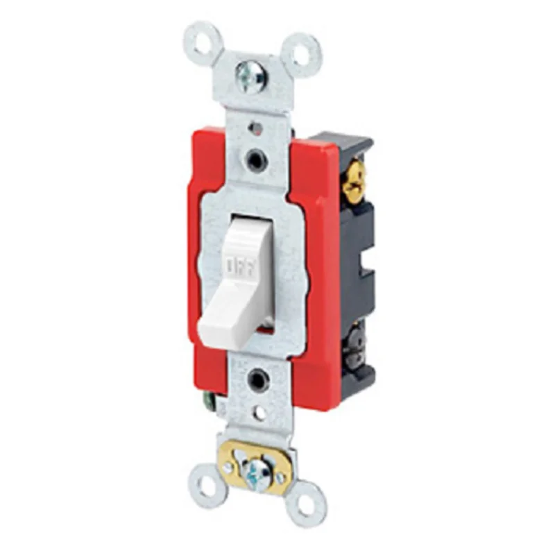 Leviton 20 Amp Toggle 4-Way AC Quiet Switch 1224-2W