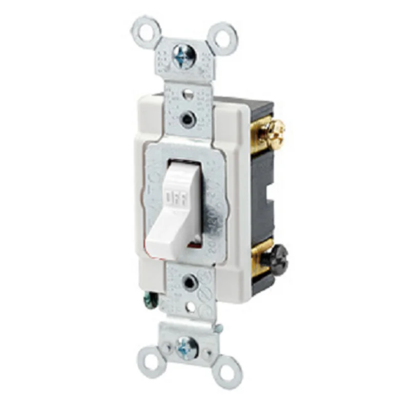 Leviton 20 Amp Toggle Double-Pole AC Quiet Switch 1222-SW