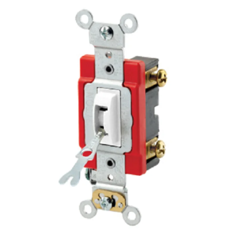 Leviton 20 Amp Toggle Locking Single-Pole AC Quiet Switch 1221-2WL
