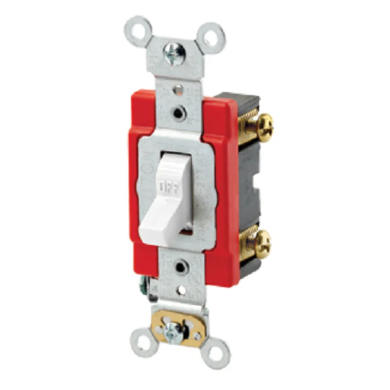 Leviton 20 Amp Toggle Single-Pole AC Quiet Switch 1221-2W