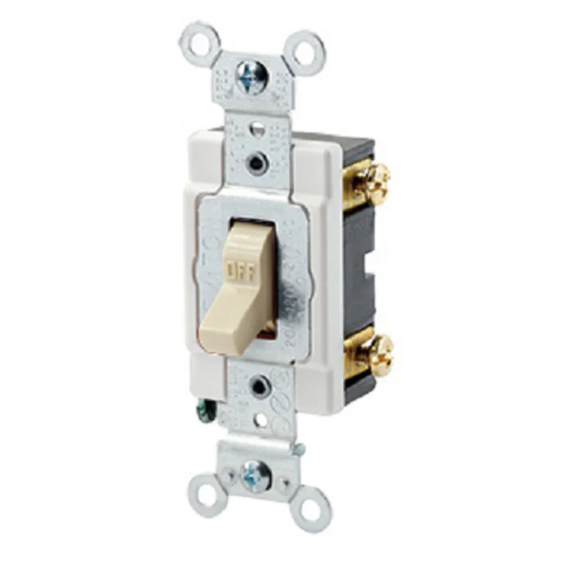 Leviton 20 Amp Toggle Single-Pole AC Quiet Switch 1221-SI