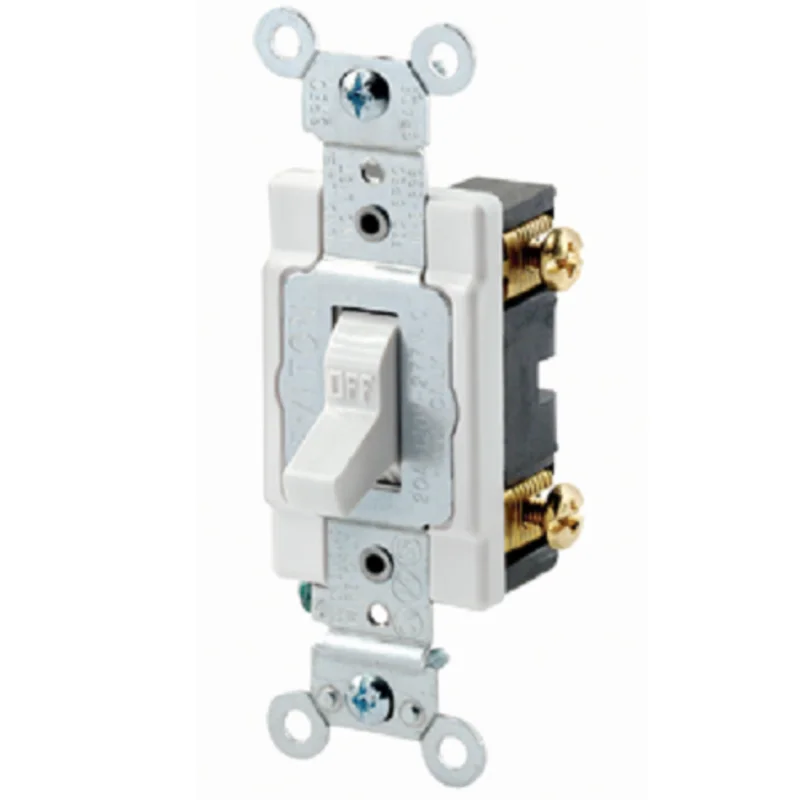 Leviton 20 Amp Toggle Single-Pole AC Quiet Switch 1221-SW