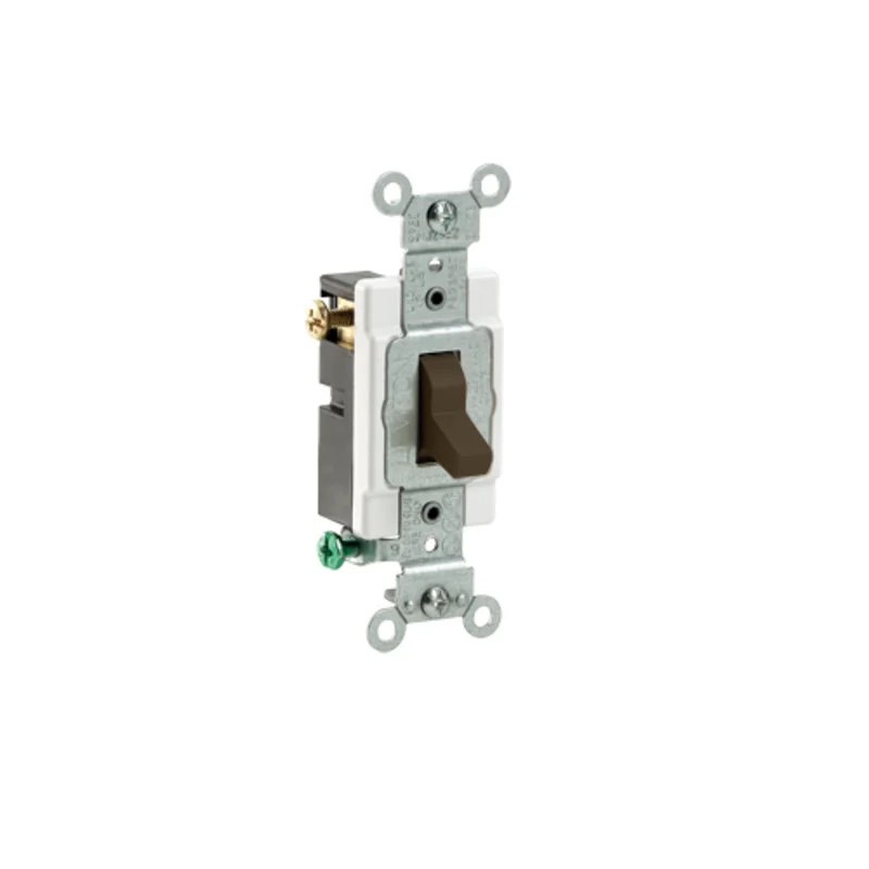 Leviton 20A 120/277V Toggle 3 Way AC Quiet Switch Brown CS320-2