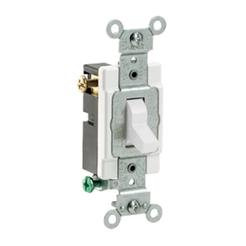 Leviton 20A 120/277V Toggle 3 Way AC Quiet Switch White CS320-2W