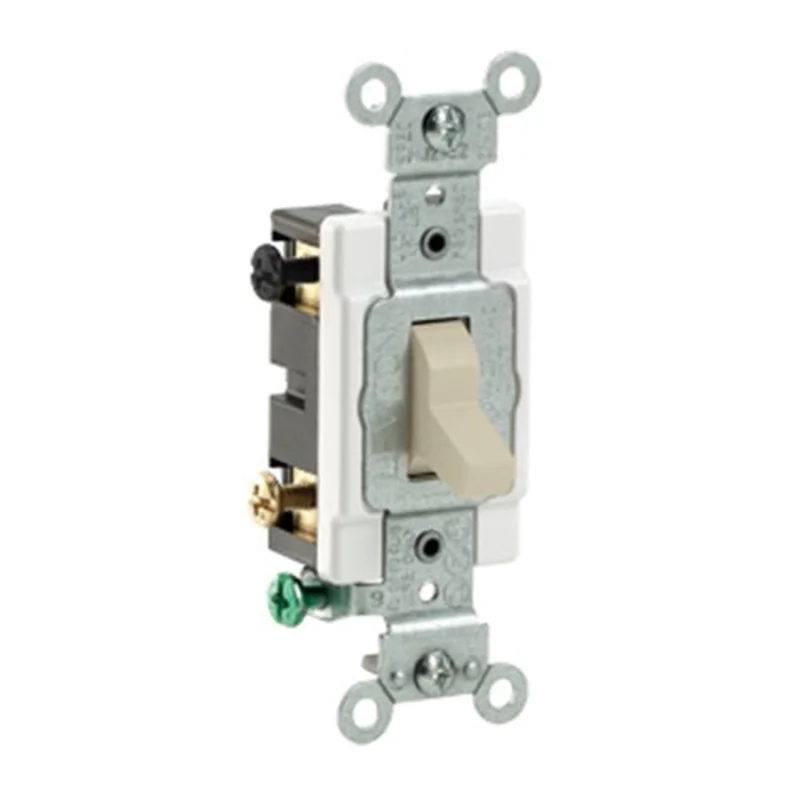 Leviton 20A 120/277V Toggle 4 Way AC Quiet Switch Ivory CS420-2I