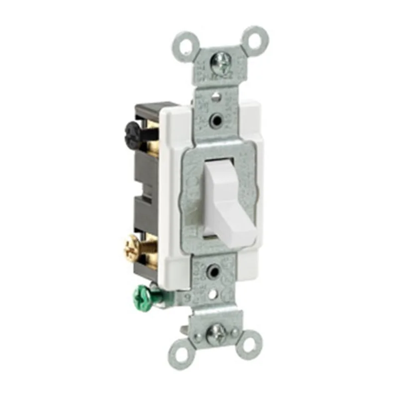 Leviton 20A 120/277V Toggle 4 Way AC Quiet Switch White CS420-2W