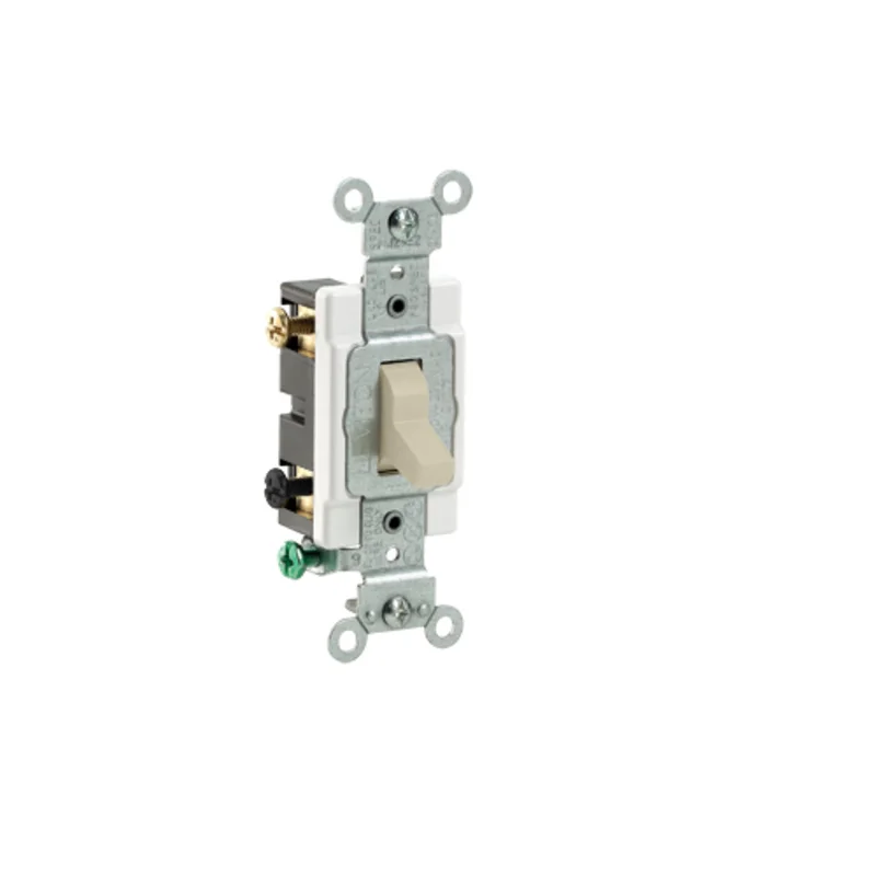 Leviton 20A 120/277V Toggle Double Pole AC Quiet Switch Ivory CS220-2I