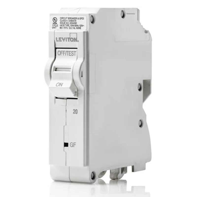 Leviton 20A 120V GFCI Hydraulic Magnetic Branch Circuit Breaker LB120-GF