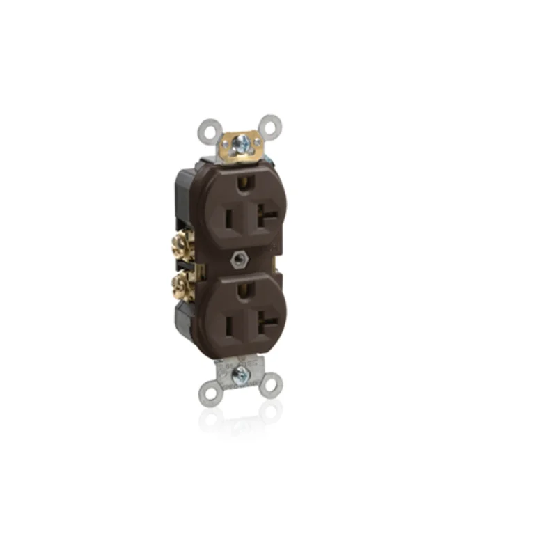 Leviton 20A 125V Duplex Receptacle Brown BR20