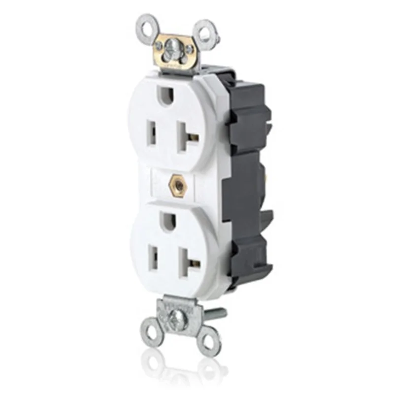Leviton 20A 125V Duplex Receptacle Outlet White M5362-SW
