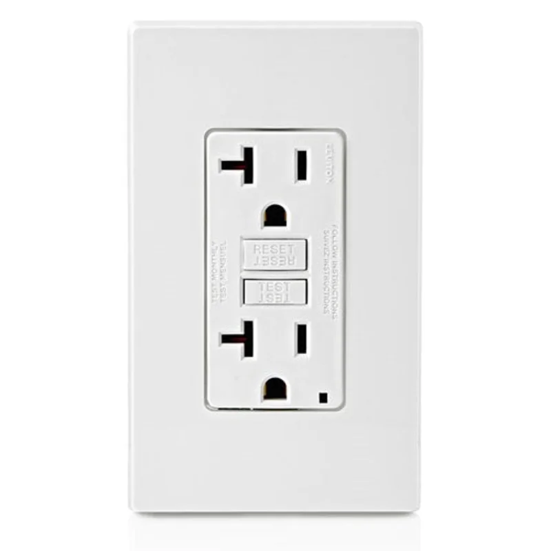 Leviton 20A 125V SmartlockPro GFCI Receptacle White GFNT2-W