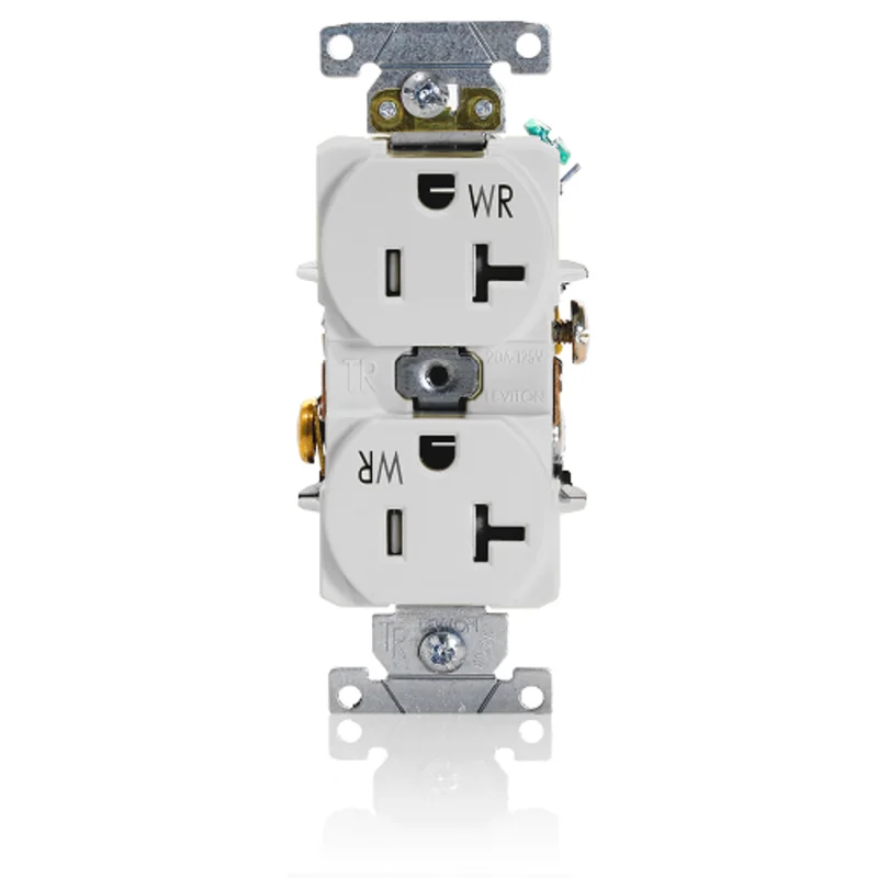 Leviton 20A 125V Tamper And Weather Resistant White TWR20-W