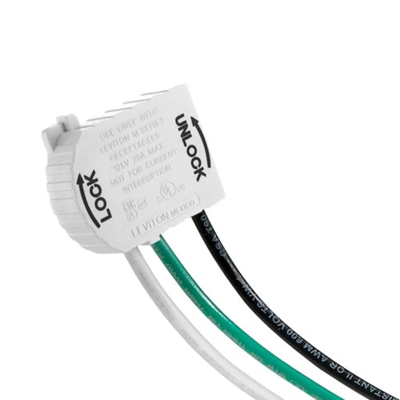 Leviton 20A 125V Wiring Module For Lok Receptacles MSTWL-A