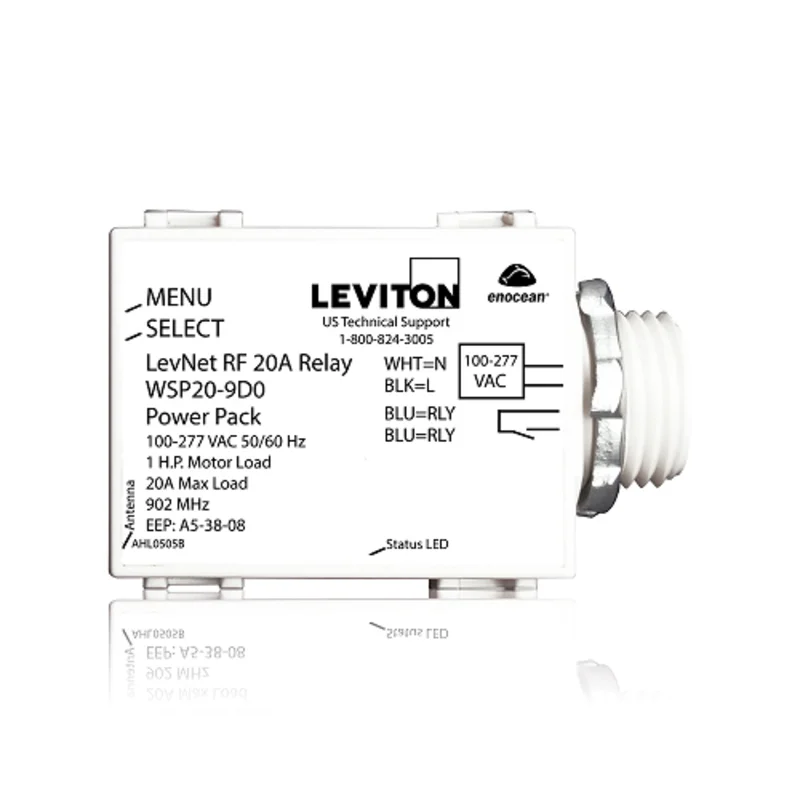 Leviton 20A 277V Relay Power Pack WSP20-9D0