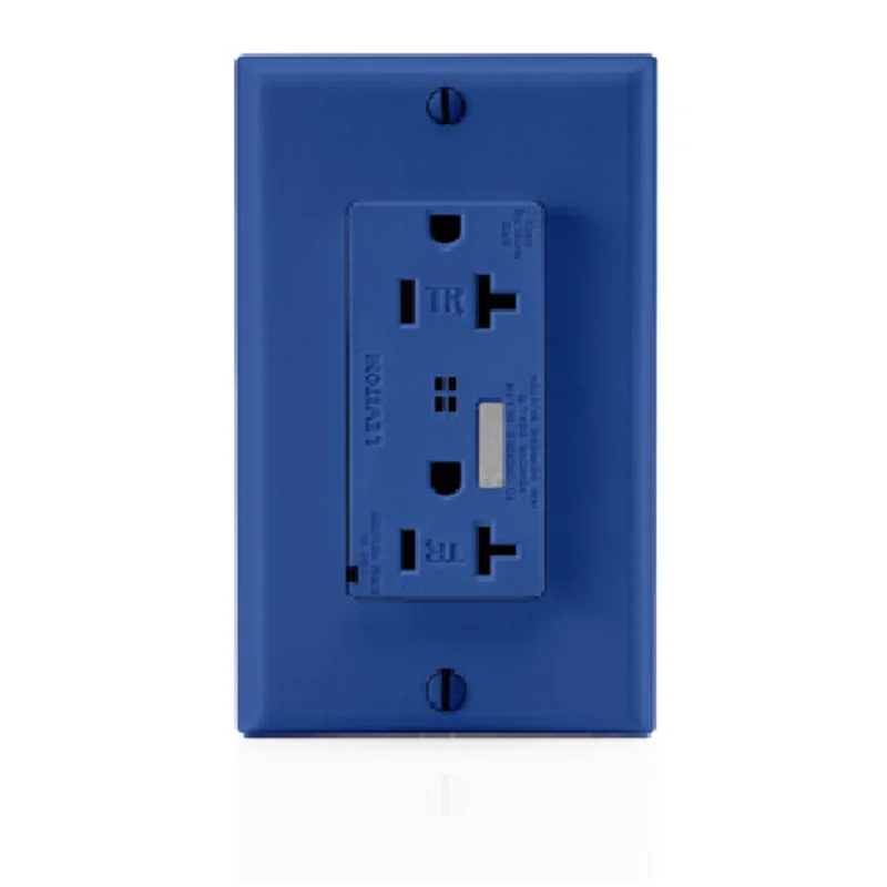 Leviton 20Amp 125Volt Tamper Resistant Decora Plus Straight Blade T7380-B