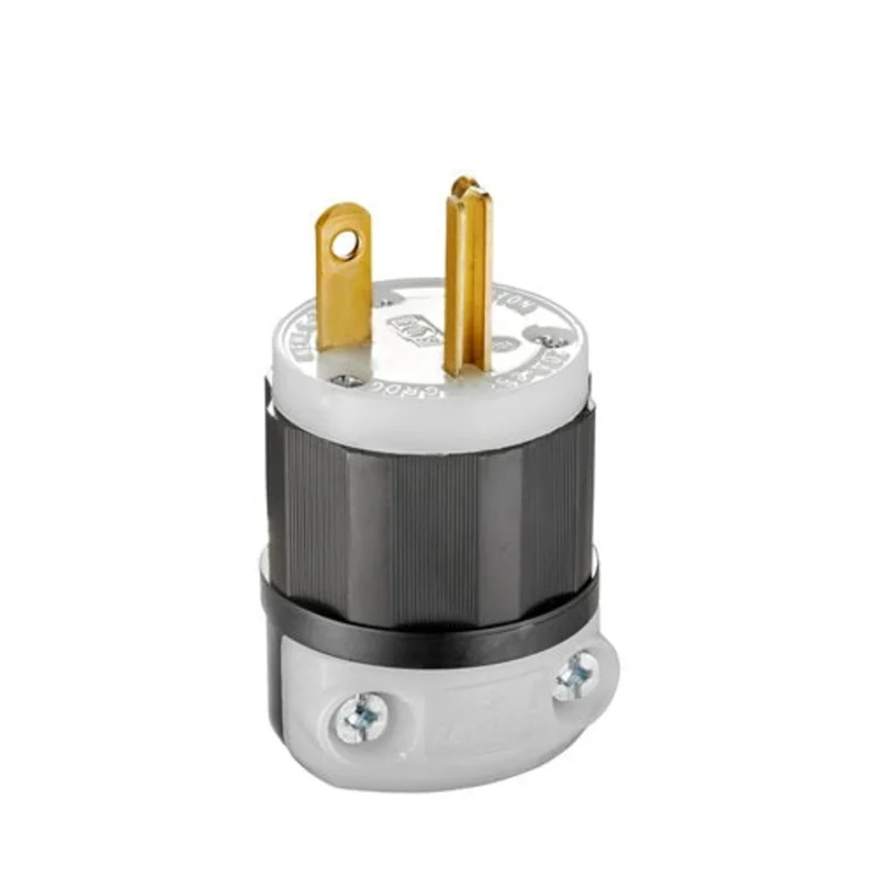 Leviton 250V Straight Blade Plug 5466-C