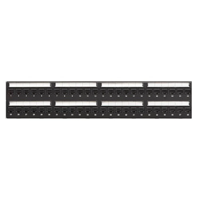 Leviton 2RU Cat 6A Flat 110-Style Patch Panel 48-Port 6A586-U48