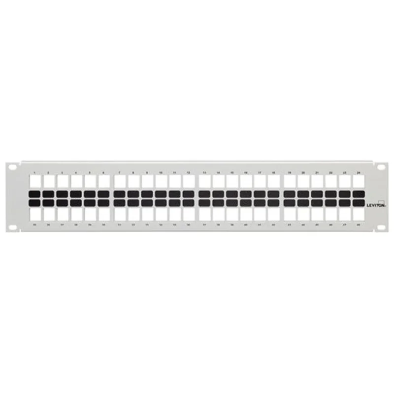 Leviton 2RU Flat QUICKPORT Patch Panel 49255-W48
