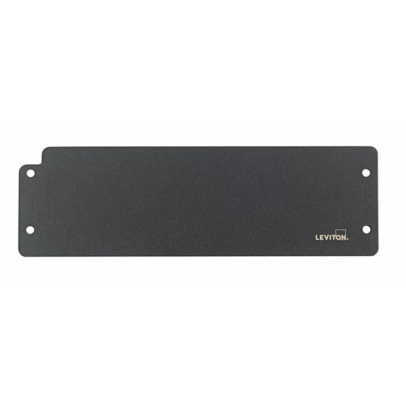 Leviton 2RU Frame Blank Plate F3168-BLK