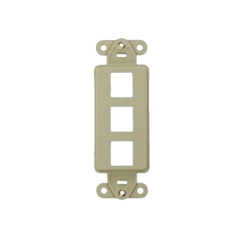Leviton 3 Port Quickport Decora Insert Ivory 41643-I