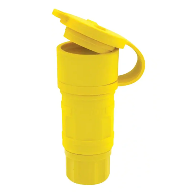 Leviton 30 A NEMA L16-30R Wetguard Locking Connector Yellow 29W76