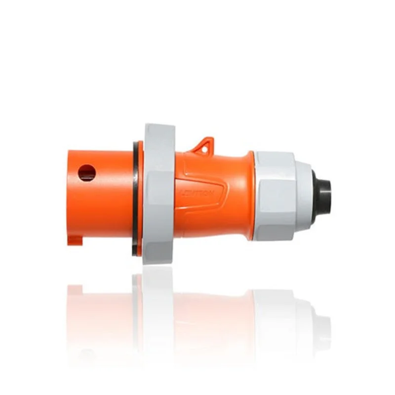 Leviton 30 Amp 125/250 Volt IEC Pin & Sleeve Plug with Screwless Clamp Assembly 430P12WLEVA