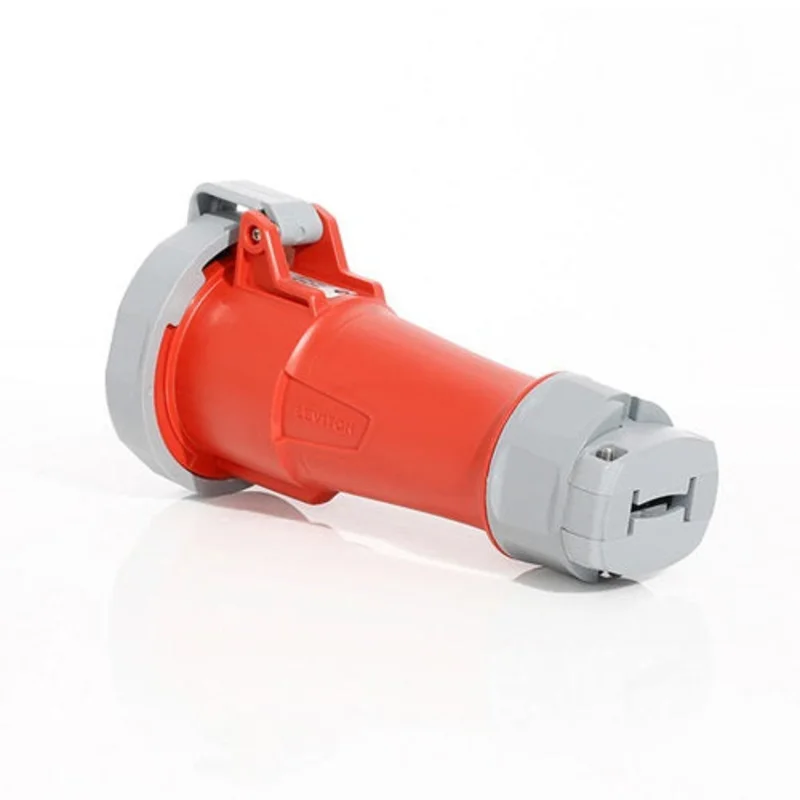 Leviton 30 Amp 480 Volt IEC Pin & Sleeve Connector with Inform Technology 430C7WLEVPI