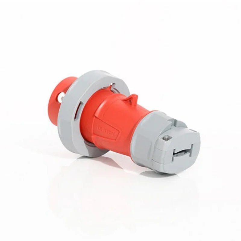 Leviton 30 Amp 480 Volt IEC Pin & Sleeve Plug with Inform Technology 430P7WLEVPI