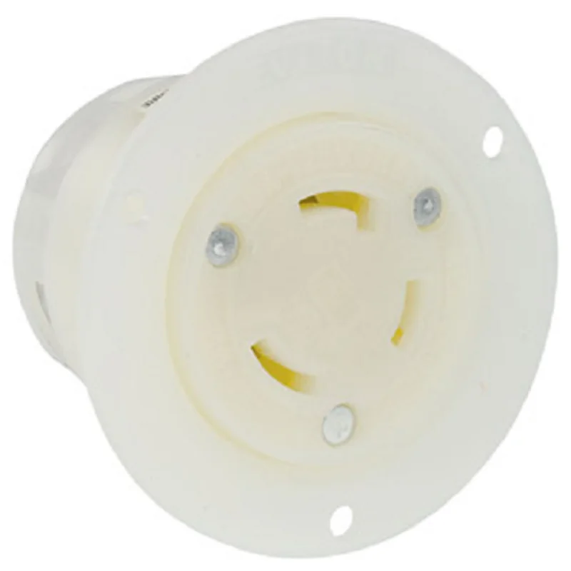 Leviton 30 Amp Flanged Outlet Locking Receptacle 2626F