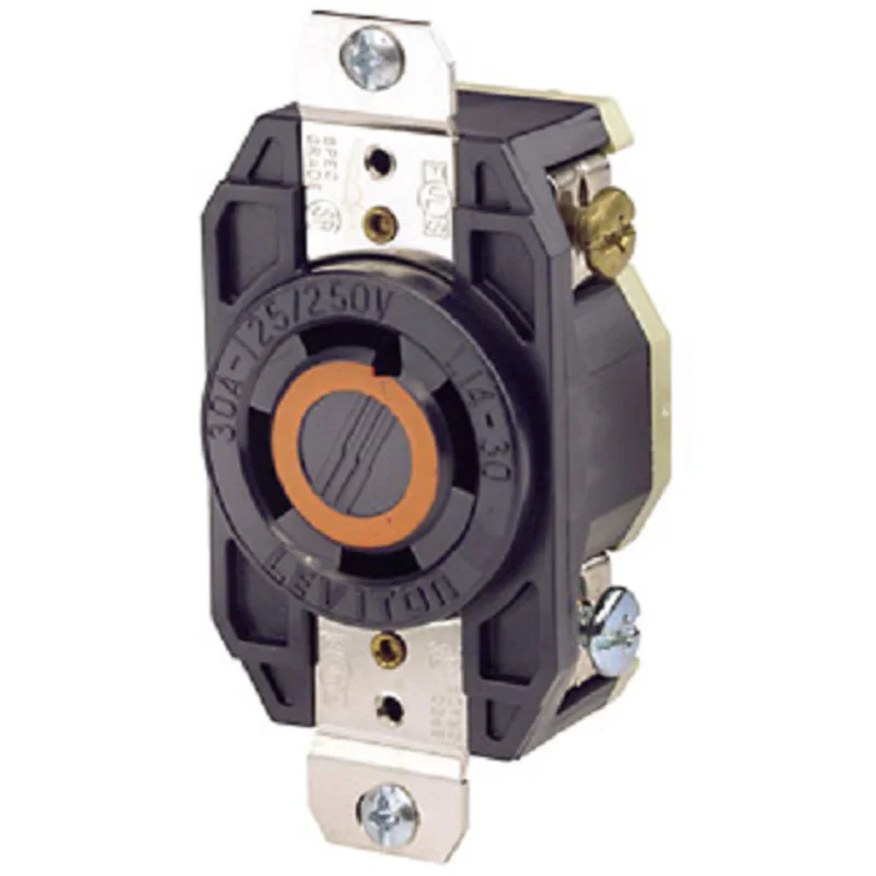 Leviton 30 Amp NEMA L14-30R Flush Mount Locking Receptacle 2710